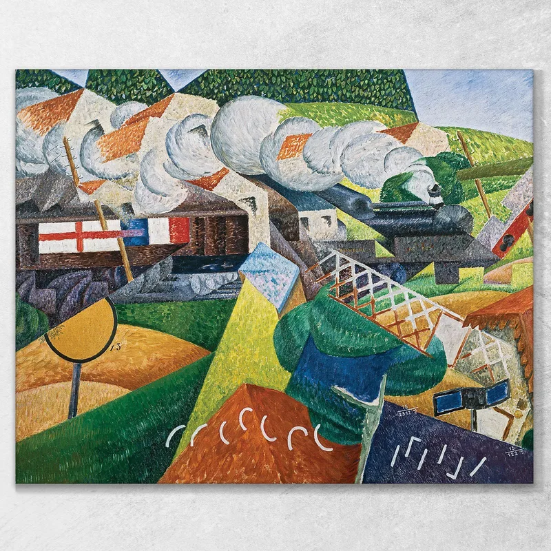 Il Treno Della Croce Rossa Di Passaggio Nel Villaggio Gino Severini