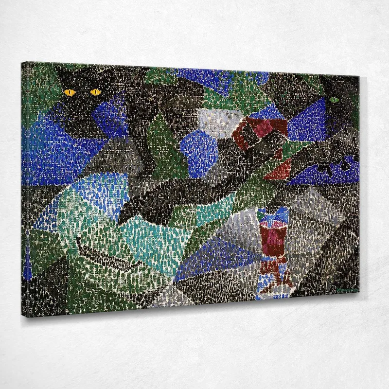 The Black Cat Gino Severini drucken auf leinwand