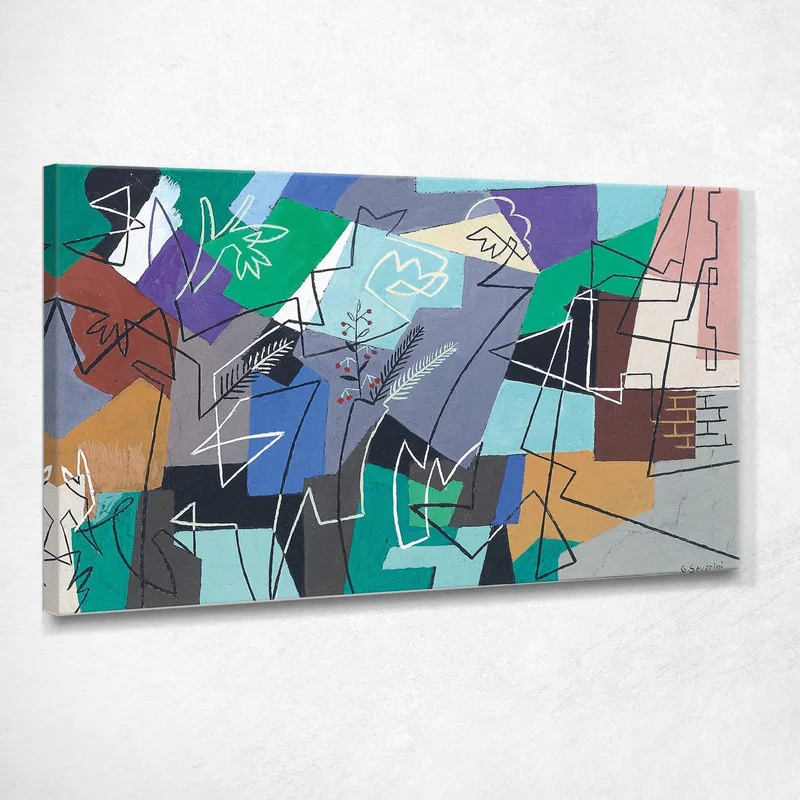 Die Cantatrici Villane Gino Severini drucken auf leinwand