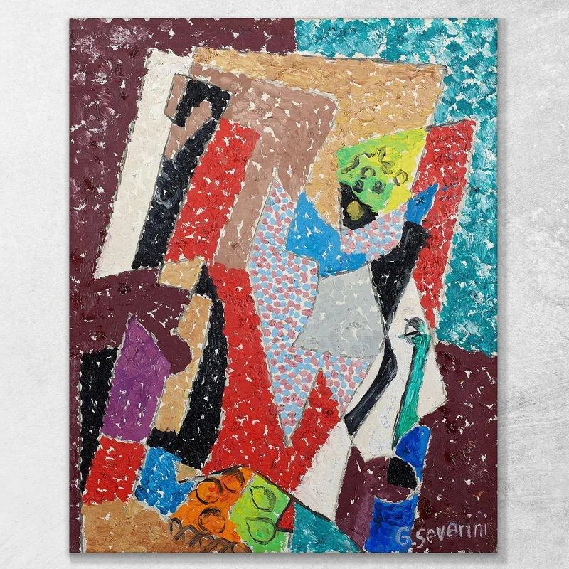 Nature Morte Aux Fruits Et Instruments De Musique Gino Severini