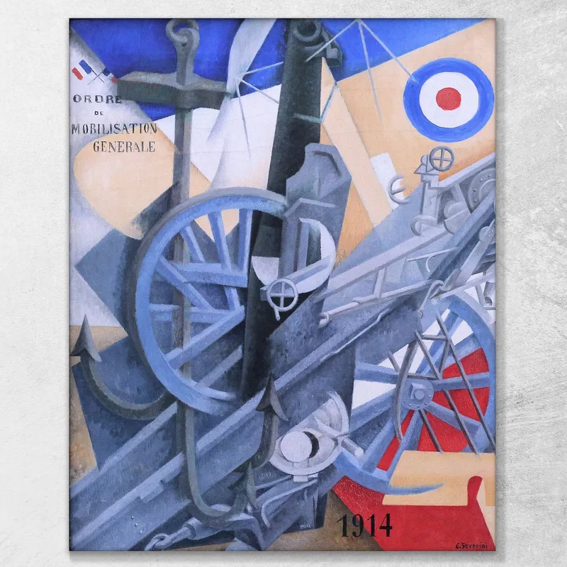 Plastic Synthesis Of The Idea Of War 1915 Gino Severini