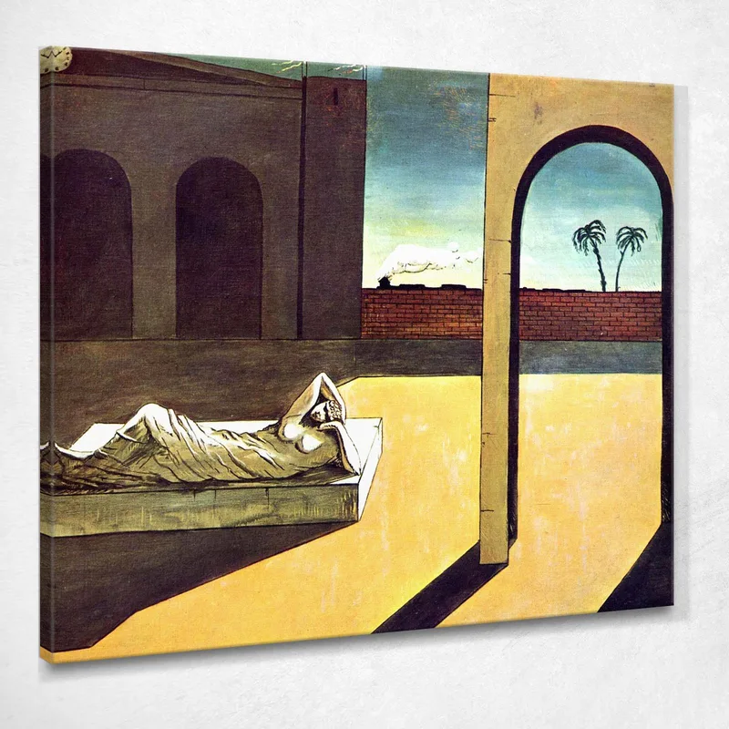 La Ricompensa Dell'Indovino Giorgio De Chirico quadro stampa su tela