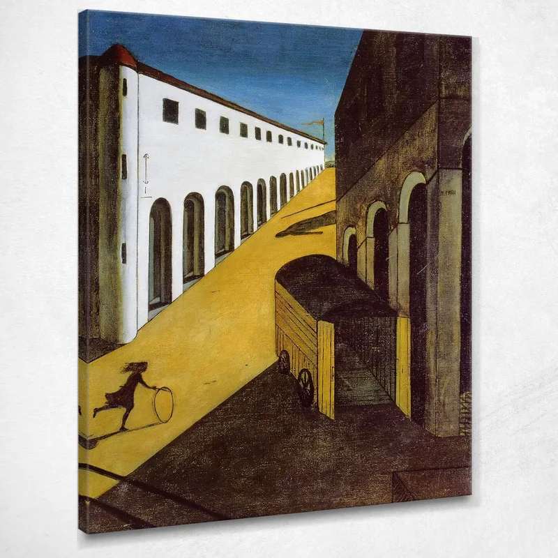 Mistero E Malinconia Di Una Strada Giorgio De Chirico quadro stampa su tela