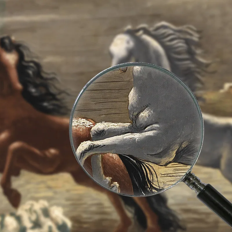 Caballos A La Orilla Del Mar Giorgio De Chirico