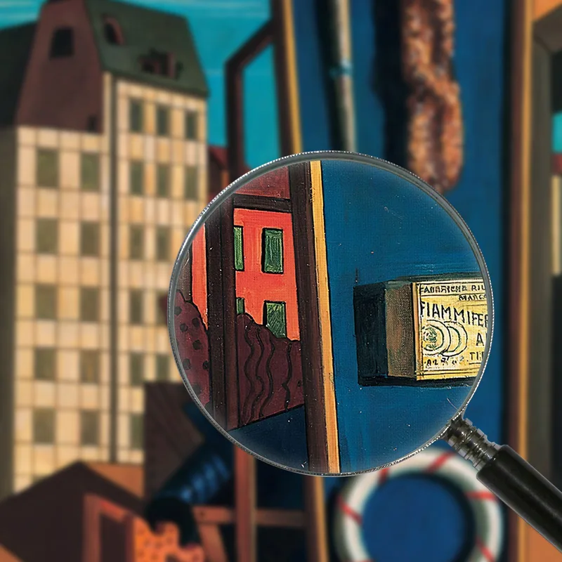 Interior Metafísico Con Galletas Giorgio De Chirico