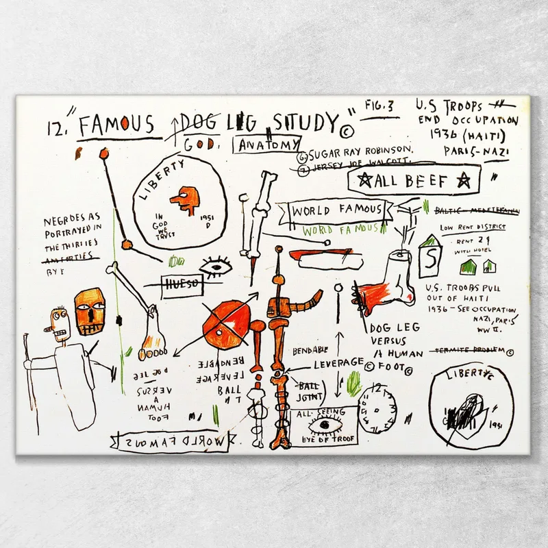 Etude Sur Pattes De Chien Jean-Michel Basquiat