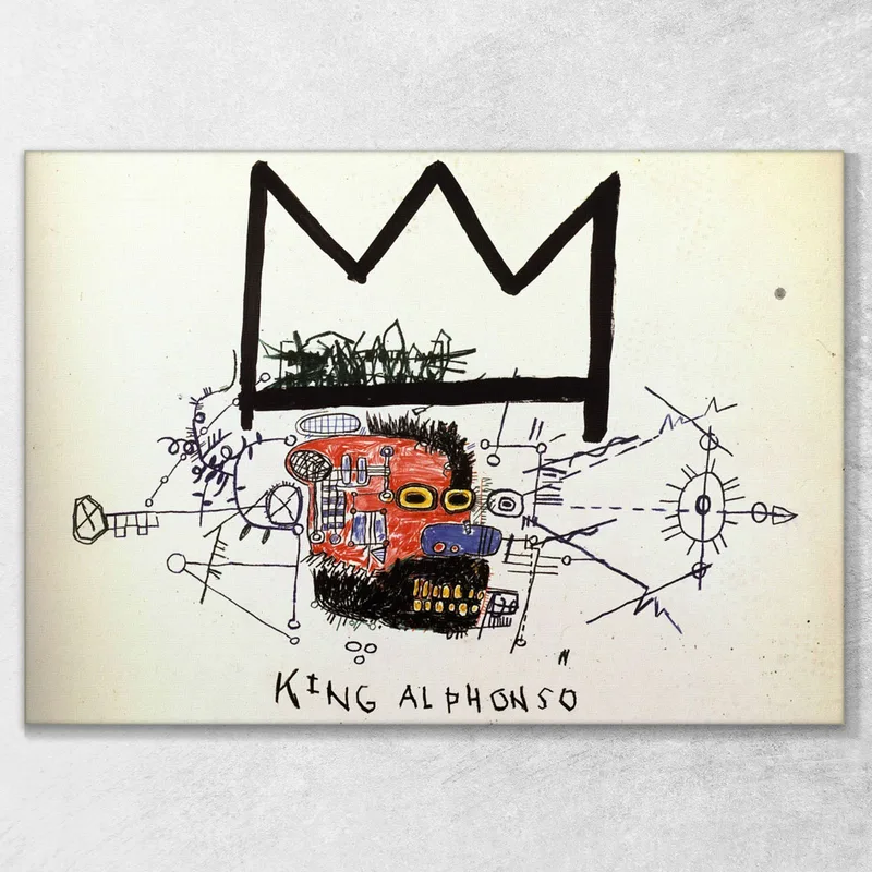 King Alfonso Jean-Michel Basquiat