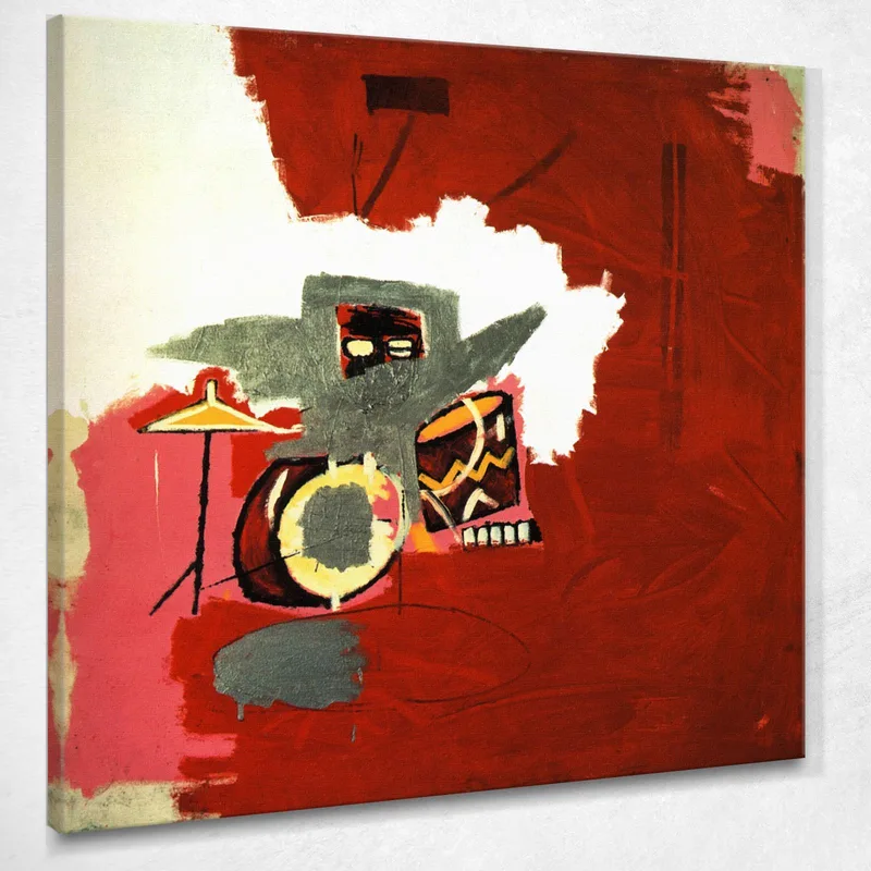 Max Scarafaggio Jean-Michel Basquiat quadro stampa su tela