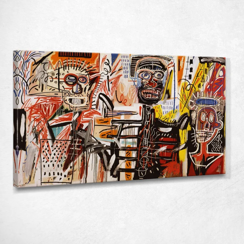 Filistei Jean-Michel Basquiat quadro stampa su tela