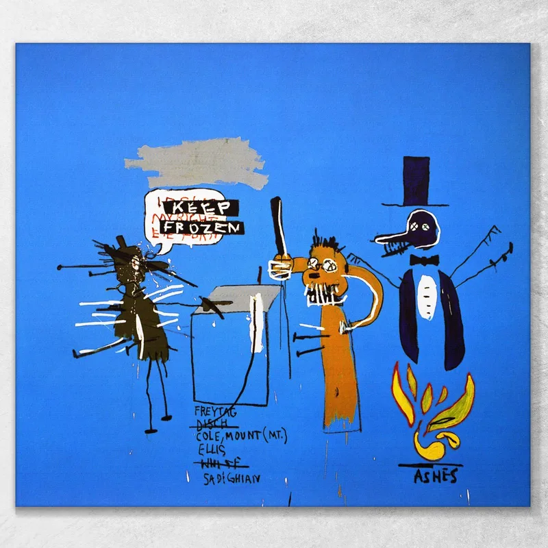 Los Dingos Aparcando Sus Cerebros Con Sus Llantas Jean-Michel Basquiat
