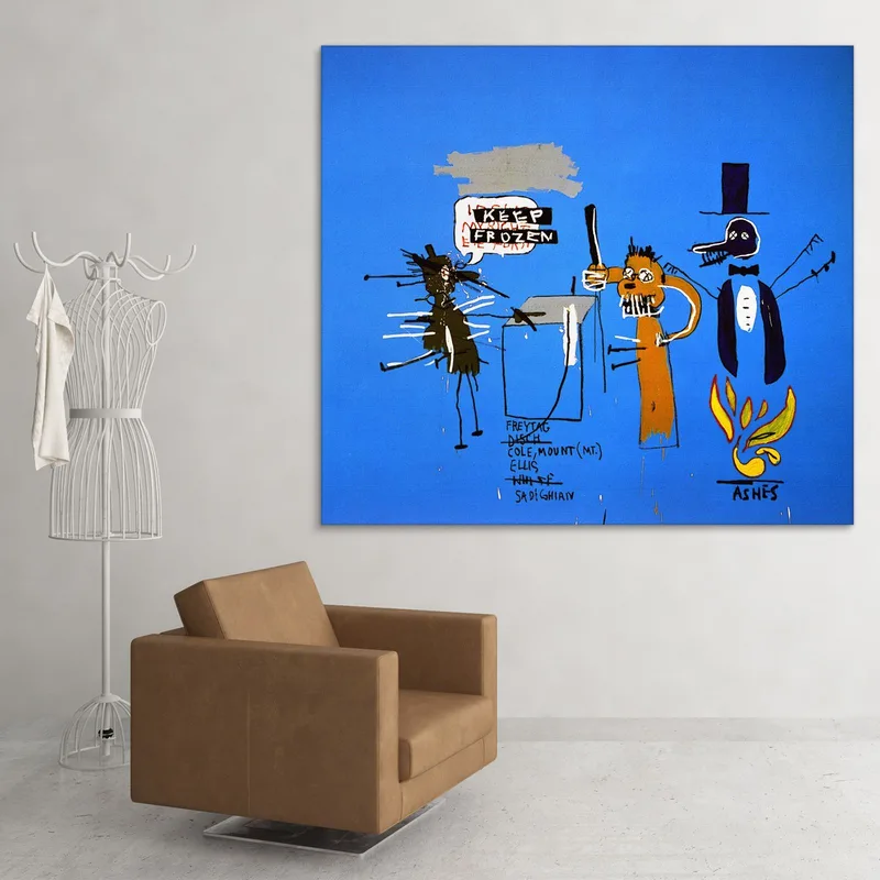Los Dingos Aparcando Sus Cerebros Con Sus Llantas Jean-Michel Basquiat