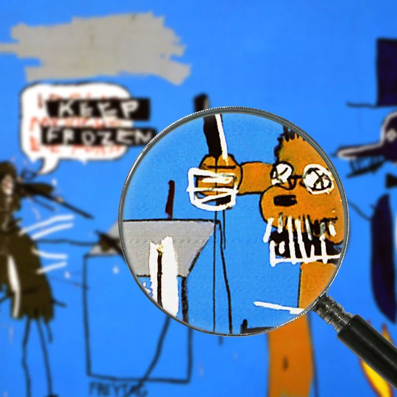 Los Dingos Aparcando Sus Cerebros Con Sus Llantas Jean-Michel Basquiat