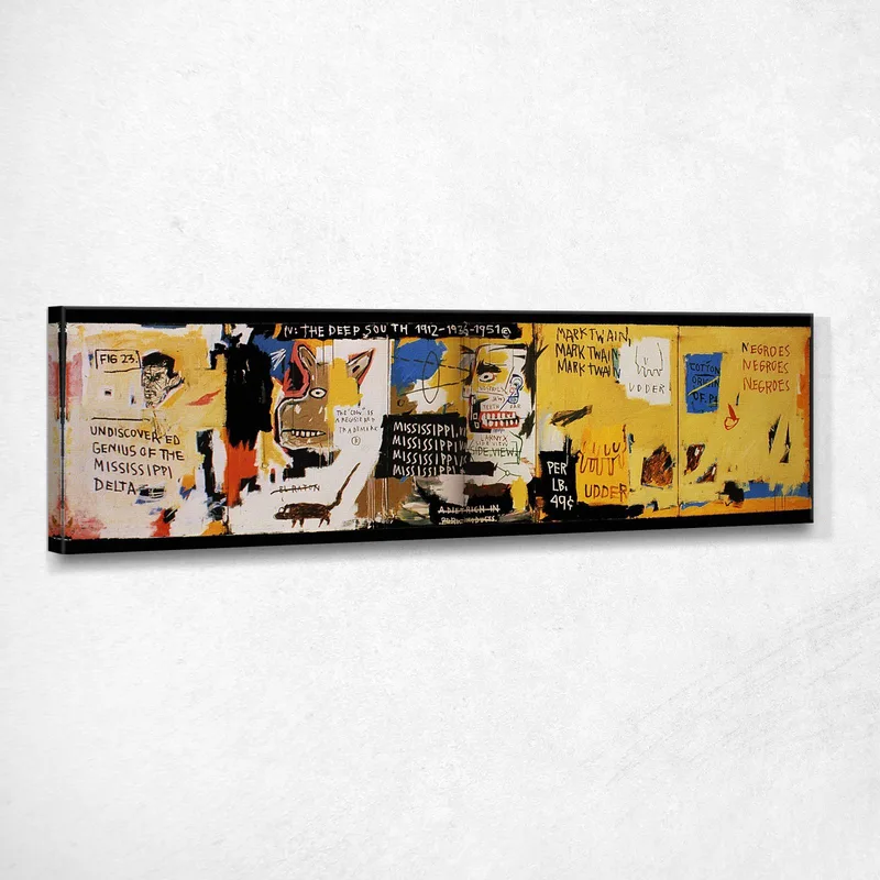 Génie Inconnu Du Delta Du Mississippi Jean-Michel Basquiat tableau impression sur toile