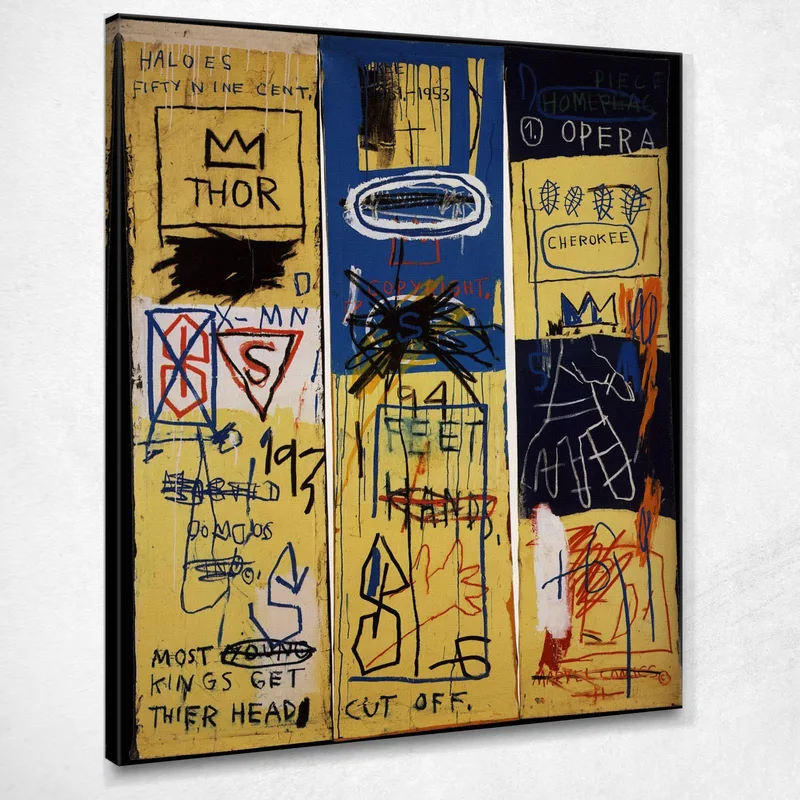 Charles Ier (Carlo Primo) Jean-Michel Basquiat tableau impression sur toile