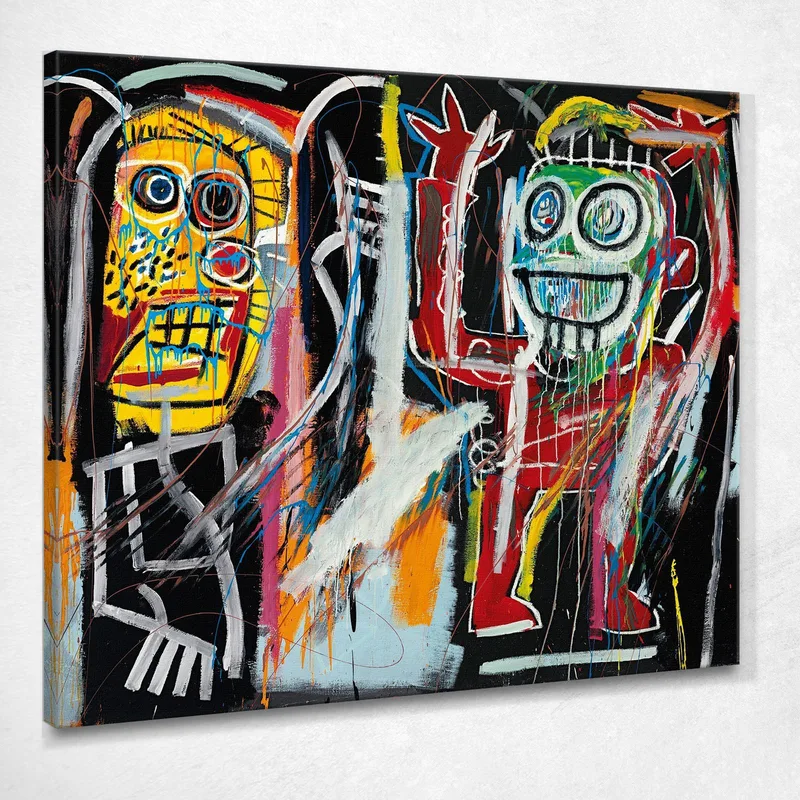 Têtes De Poussière Jean-Michel Basquiat tableau impression sur toile