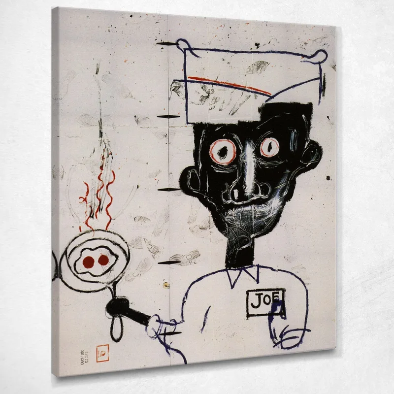 Yeux Et Oeufs Jean-Michel Basquiat tableau impression sur toile