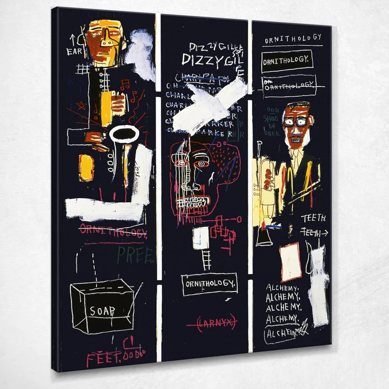 Joueurs De Cor Jean-Michel Basquiat tableau impression sur toile