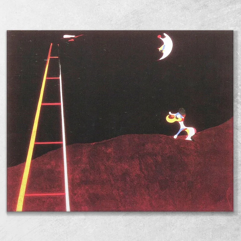 Hund Bellt Den Mond An Joan Mirò