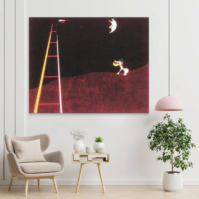 Hund Bellt Den Mond An Joan Mirò