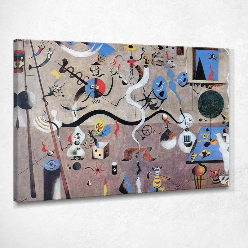 Harlequins Karneval Joan Mirò drucken auf leinwand