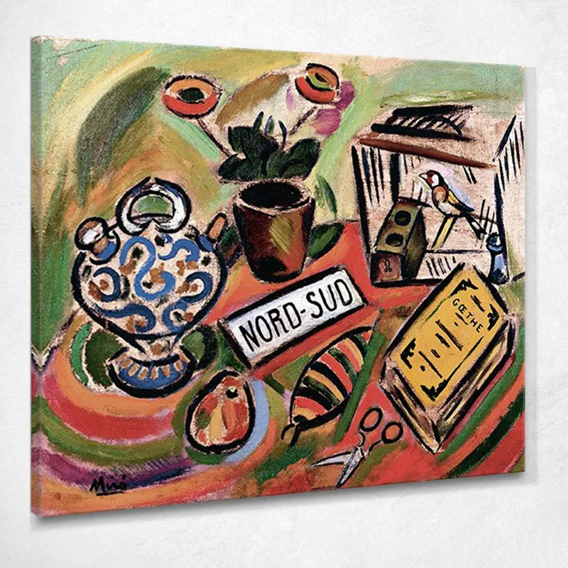 Norden - Süden Joan Mirò drucken auf leinwand