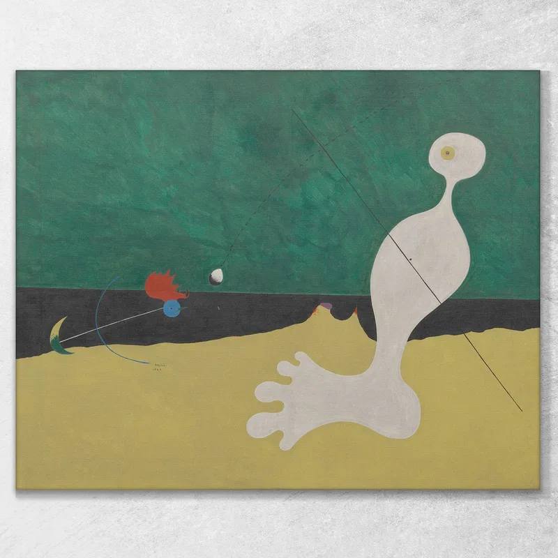 Persona Tirando Una Piedra A Un Pájaro Joan Mirò