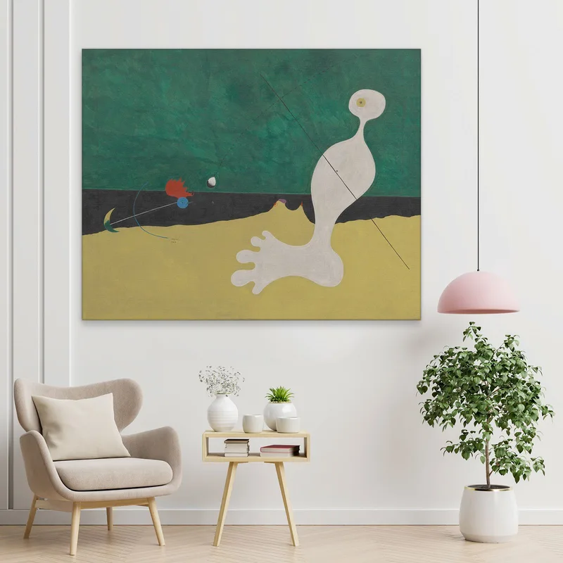 Persona Tirando Una Piedra A Un Pájaro Joan Mirò