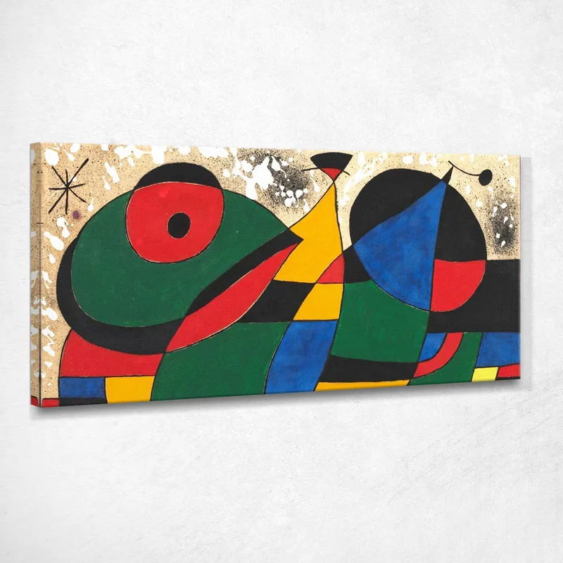 Wandbehang World Trade Center Joan Mirò drucken auf leinwand