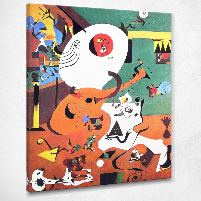 Niederländische Innenräume (I) Joan Mirò drucken auf leinwand