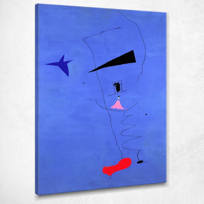 Blauer Stern (Gemälde) Joan Mirò drucken auf leinwand