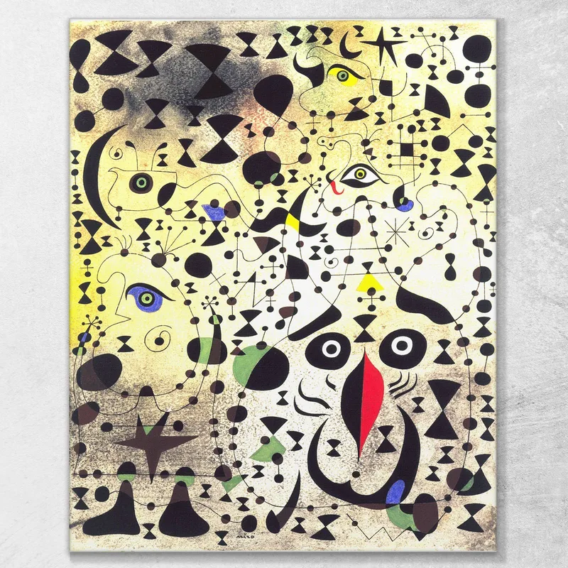 El Pájaro Maravilloso Revela Lo Desconocido A Una Pareja De Enamorados Joan Mirò