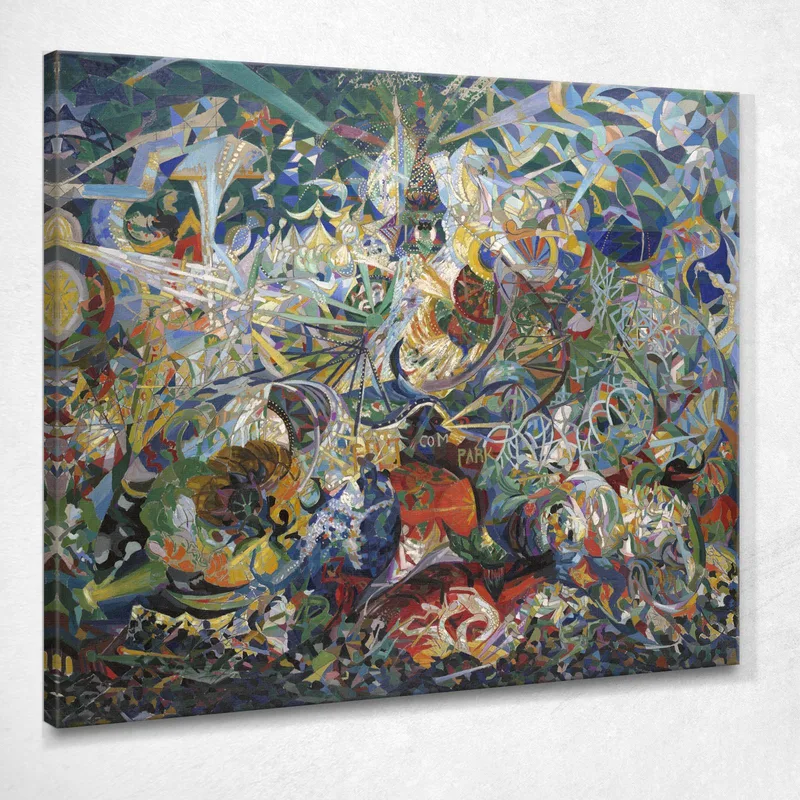 Mitteilung Des Plans Joseph Stella drucken auf leinwand