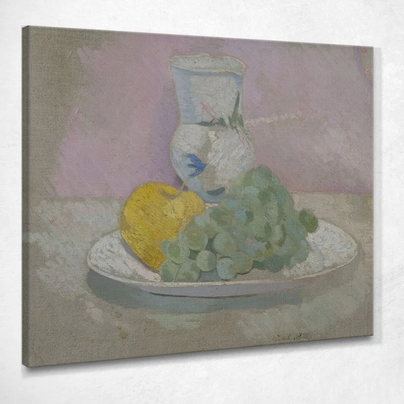 Stillleben Mit Trauben Joseph Stella drucken auf leinwand