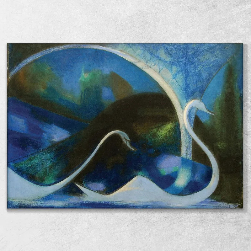 Schwäne (Nacht) Joseph Stella