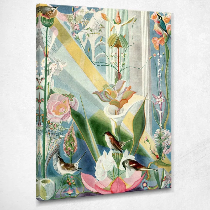 Der Tanz Des Frühlings Das Lied Der Vögel Joseph Stella drucken auf leinwand