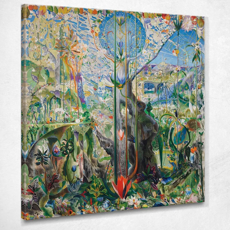 Der Baum Meines Lebens Joseph Stella drucken auf leinwand