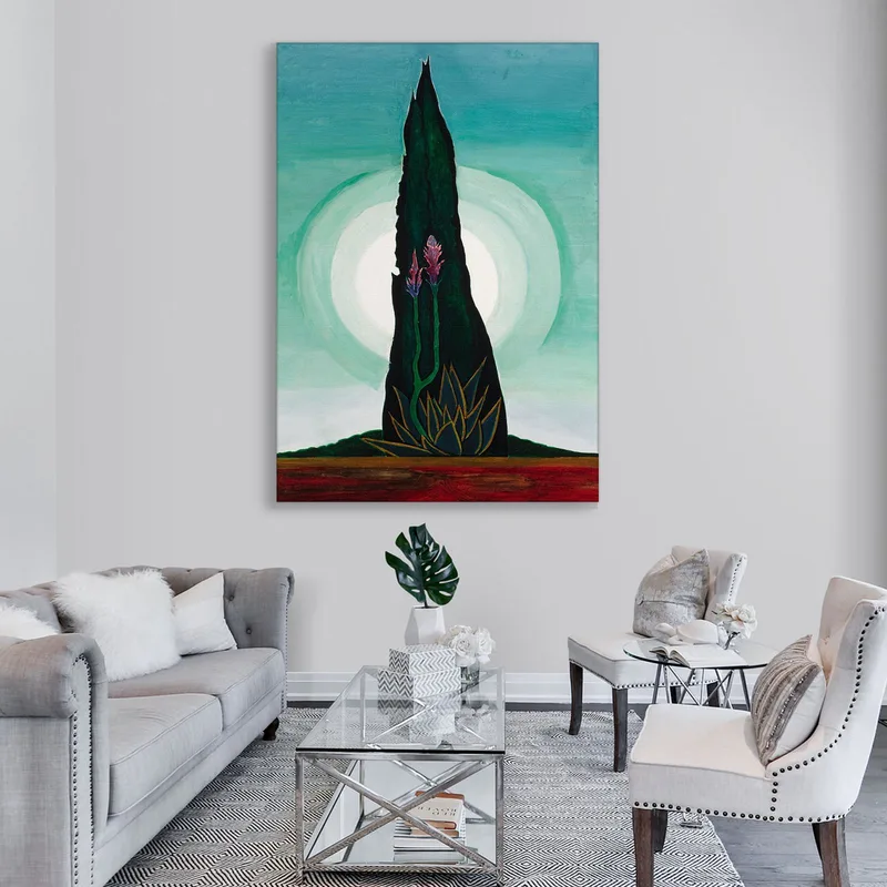 El Árbol El Cactus Y La Luna Joseph Stella