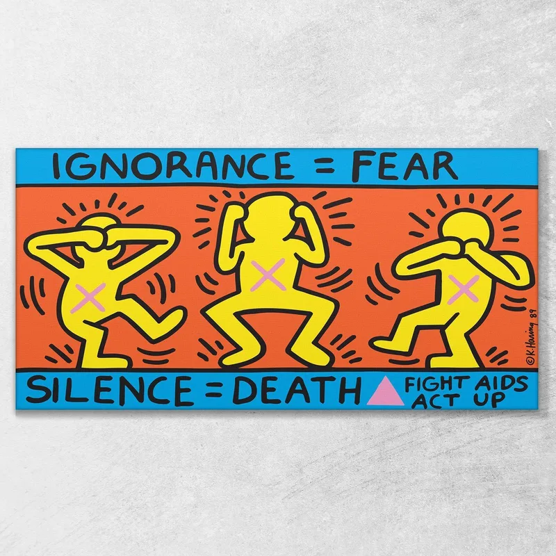 Ignoranza Uguale Paura  Keith Haring