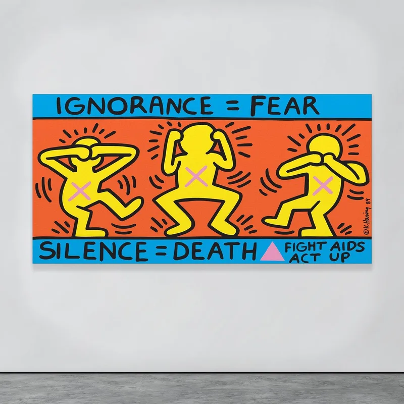 Ignoranza Uguale Paura  Keith Haring