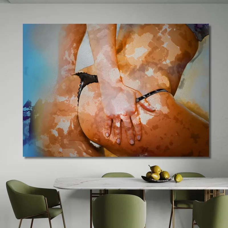 Abstract Painting Nude Girl