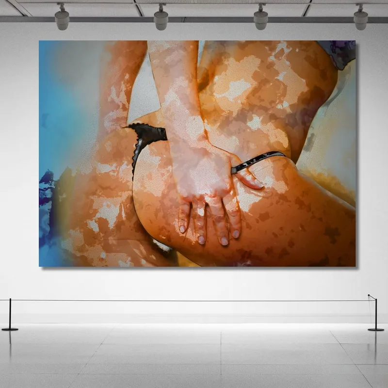 Abstract Painting Nude Girl