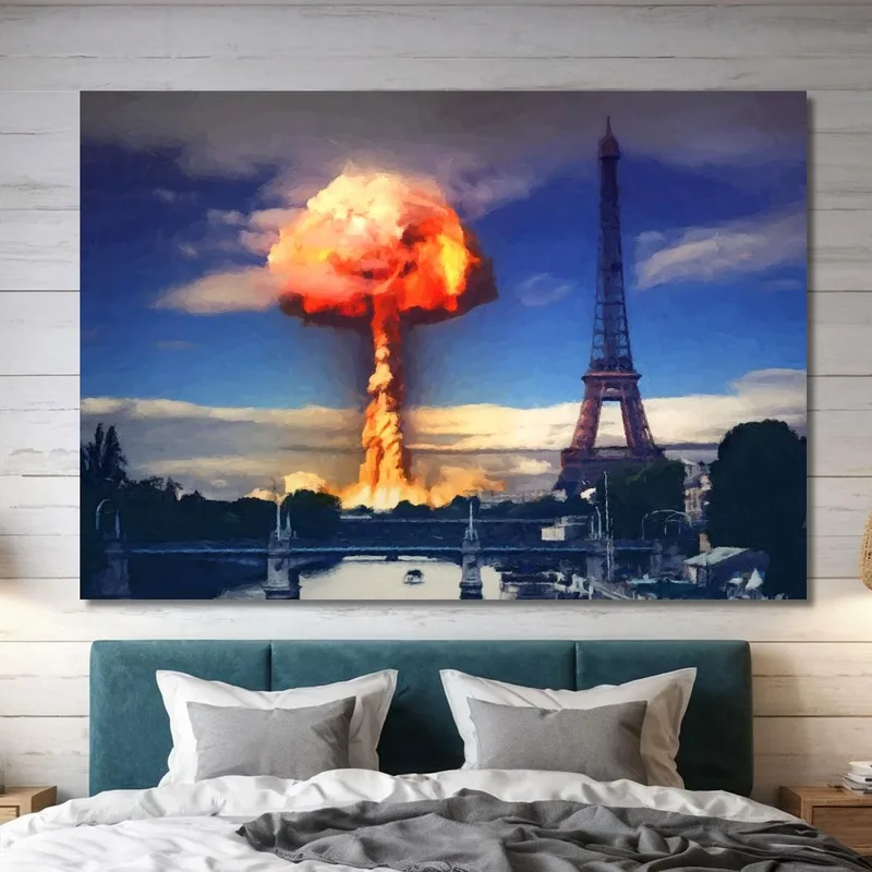 Quadro Astratto Paris Sprengt Nie Wieder