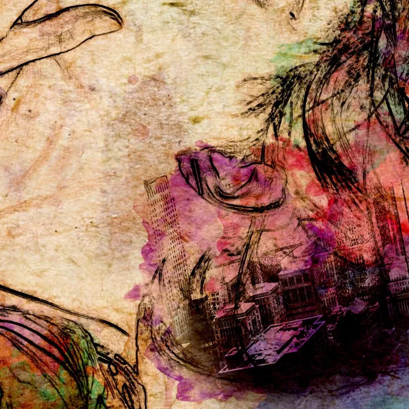 Cuadro Abstracto Pensamiento De Mujer