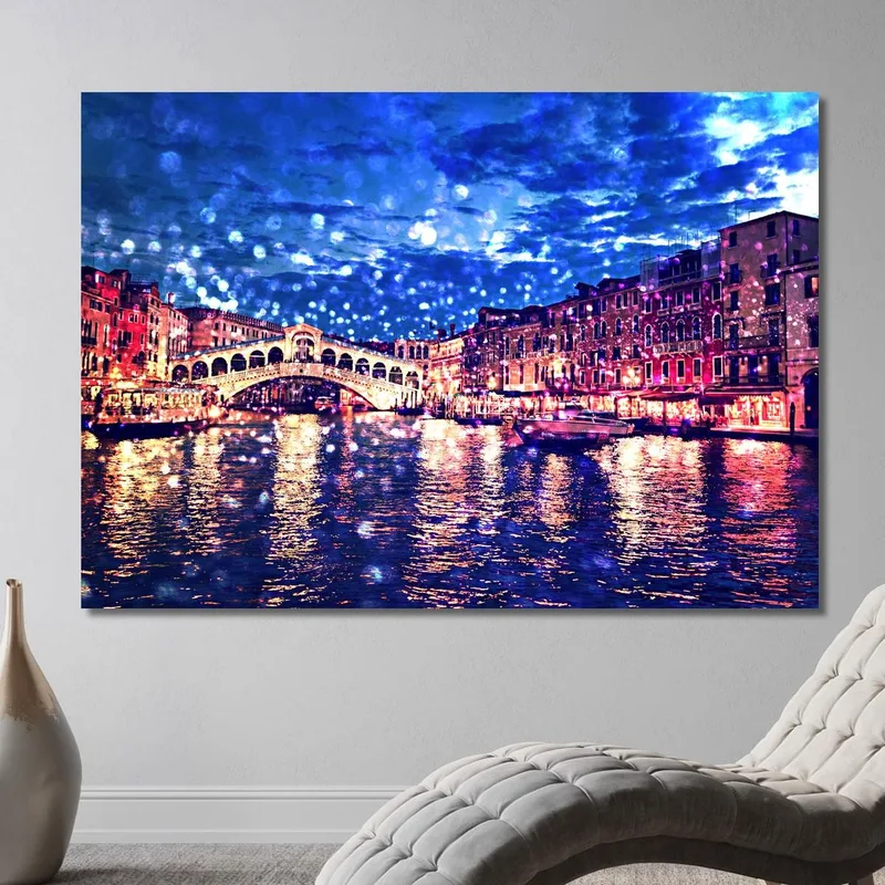 Quadro Astratto Ponte Di Rialto Venezia