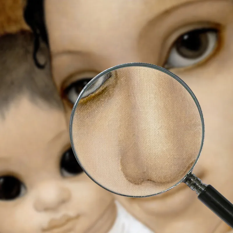 Madre E Hijo Beige Margaret Keane
