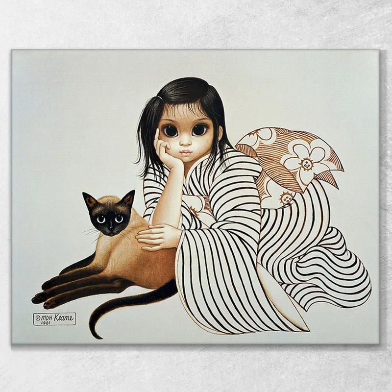Chica Esperando Dama Esperando Margaret Keane