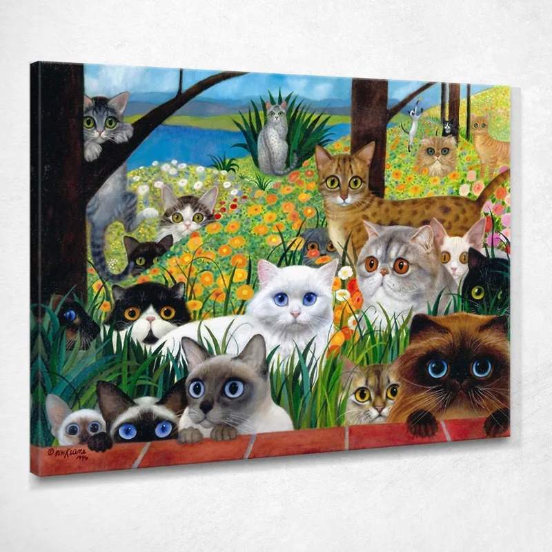No Se Permiten Perros Margaret Keane cuadro en lienzo