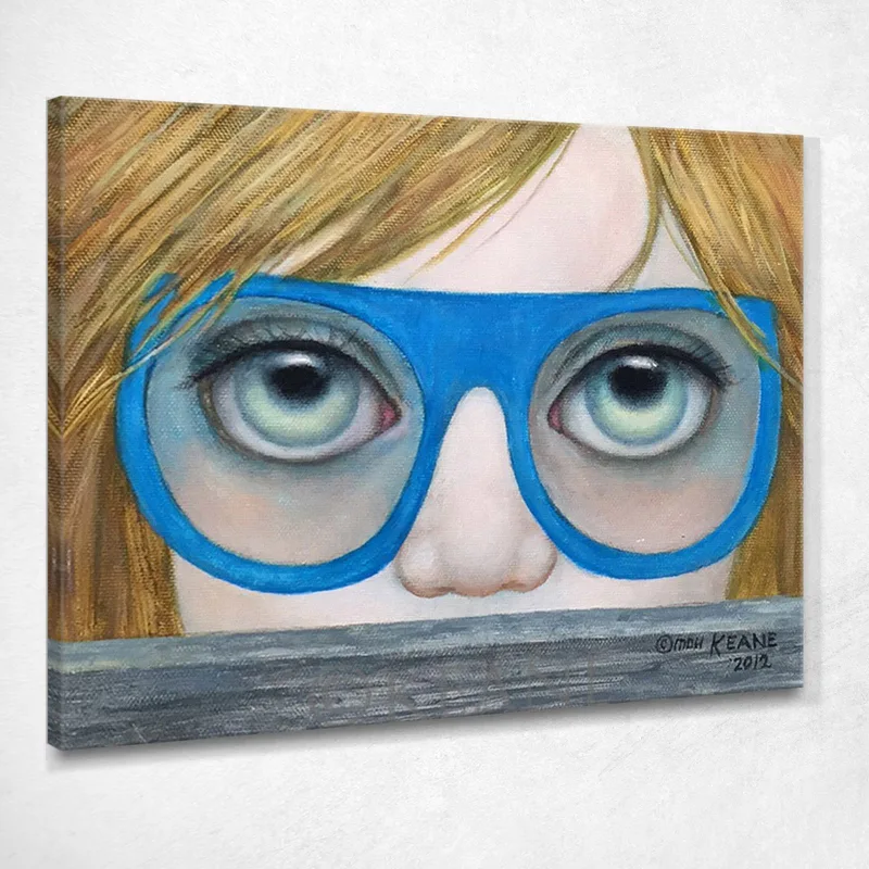 Descuidado Margaret Keane cuadro en lienzo