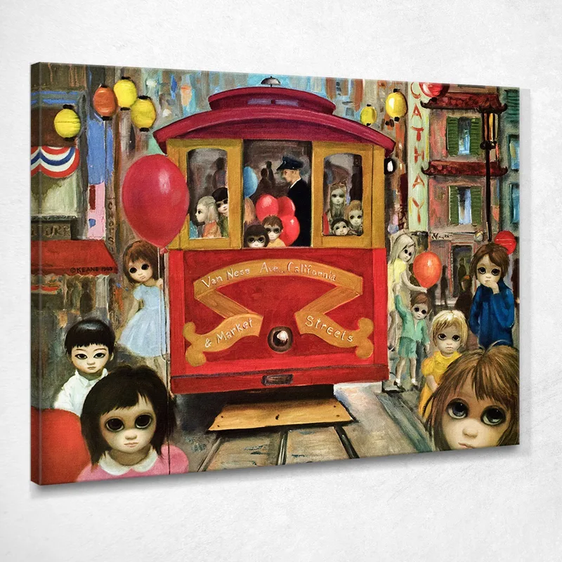 Domenica En El Barrio Chino Margaret Keane cuadro en lienzo