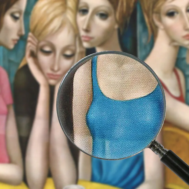 La Litografía De La Pausa Del Café Margaret Keane